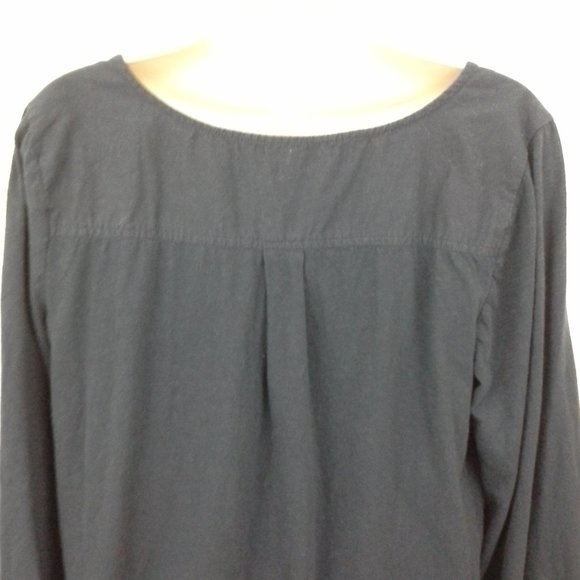 Gloria Vanderbilt womens top Size L Dark blue Lace - Picture 6 of 10